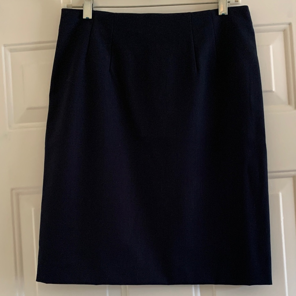Dark blue pencil skirt